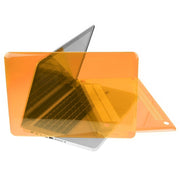 ENKAY for Macbook Pro 13.3 inch (US Version) / A1278 Hat-Prince 3 in 1 Crystal Hard Shell Plastic Protective Case with Keyboard Guard & Port Dust Plug(Orange)