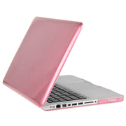 ENKAY for Macbook Pro 13.3 inch (US Version) / A1278 Hat-Prince 3 in 1 Crystal Hard Shell Plastic Protective Case with Keyboard Guard & Port Dust Plug(Pink)
