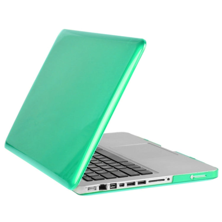 ENKAY for Macbook Pro 13.3 inch (US Version) / A1278 Hat-Prince 3 in 1 Crystal Hard Shell Plastic Protective Case with Keyboard Guard & Port Dust Plug(Green)