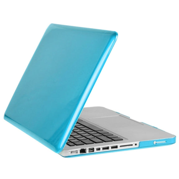 ENKAY for Macbook Pro 13.3 inch (US Version) / A1278 Hat-Prince 3 in 1 Crystal Hard Shell Plastic Protective Case with Keyboard Guard & Port Dust Plug(Blue)