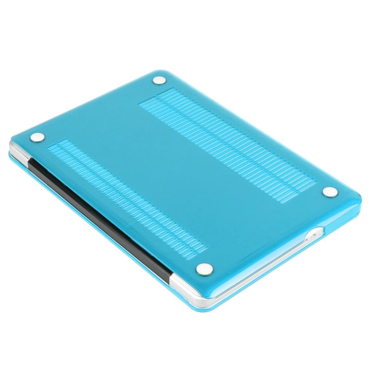 ENKAY for Macbook Pro 13.3 inch (US Version) / A1278 Hat-Prince 3 in 1 Crystal Hard Shell Plastic Protective Case with Keyboard Guard & Port Dust Plug(Blue)