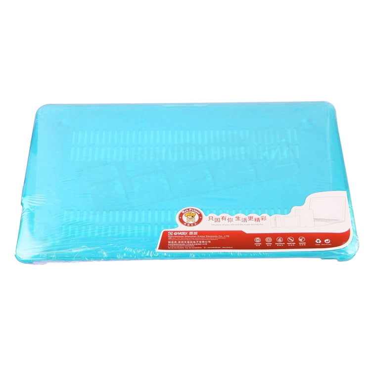ENKAY for Macbook Pro 13.3 inch (US Version) / A1278 Hat-Prince 3 in 1 Crystal Hard Shell Plastic Protective Case with Keyboard Guard & Port Dust Plug(Blue)