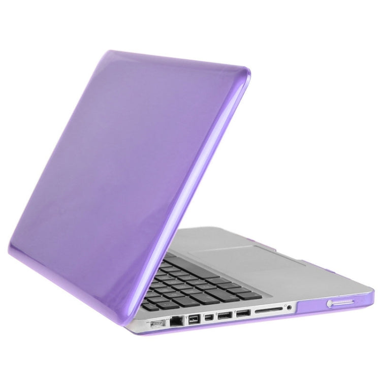 ENKAY for Macbook Pro 13.3 inch (US Version) / A1278 Hat-Prince 3 in 1 Crystal Hard Shell Plastic Protective Case with Keyboard Guard & Port Dust Plug(Purple)