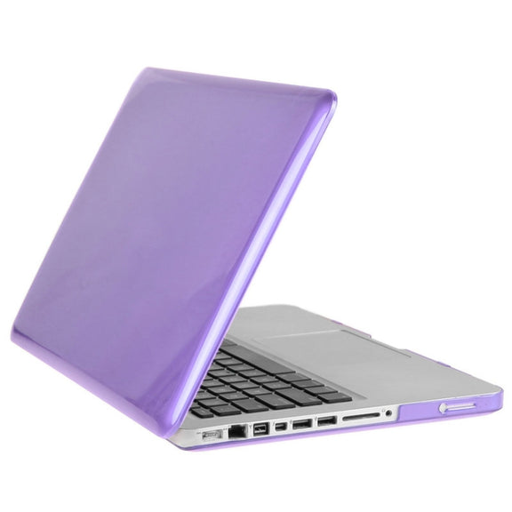 ENKAY for Macbook Pro 13.3 inch (US Version) / A1278 Hat-Prince 3 in 1 Crystal Hard Shell Plastic Protective Case with Keyboard Guard & Port Dust Plug(Purple)