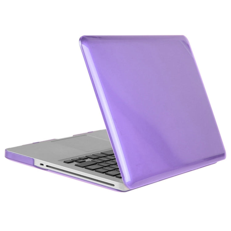 ENKAY for Macbook Pro 13.3 inch (US Version) / A1278 Hat-Prince 3 in 1 Crystal Hard Shell Plastic Protective Case with Keyboard Guard & Port Dust Plug(Purple)