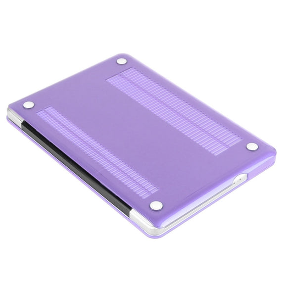 ENKAY for Macbook Pro 13.3 inch (US Version) / A1278 Hat-Prince 3 in 1 Crystal Hard Shell Plastic Protective Case with Keyboard Guard & Port Dust Plug(Purple)