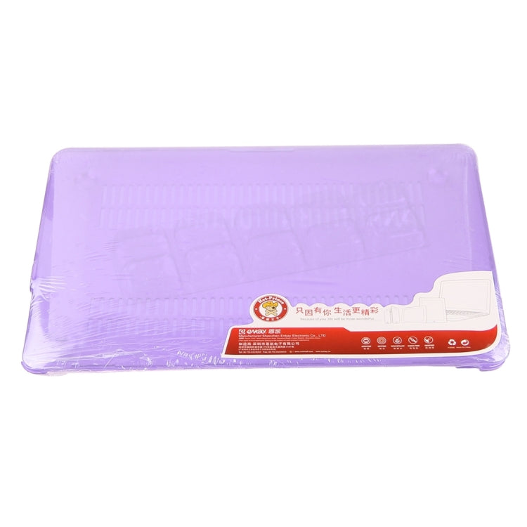ENKAY for Macbook Pro 13.3 inch (US Version) / A1278 Hat-Prince 3 in 1 Crystal Hard Shell Plastic Protective Case with Keyboard Guard & Port Dust Plug(Purple)