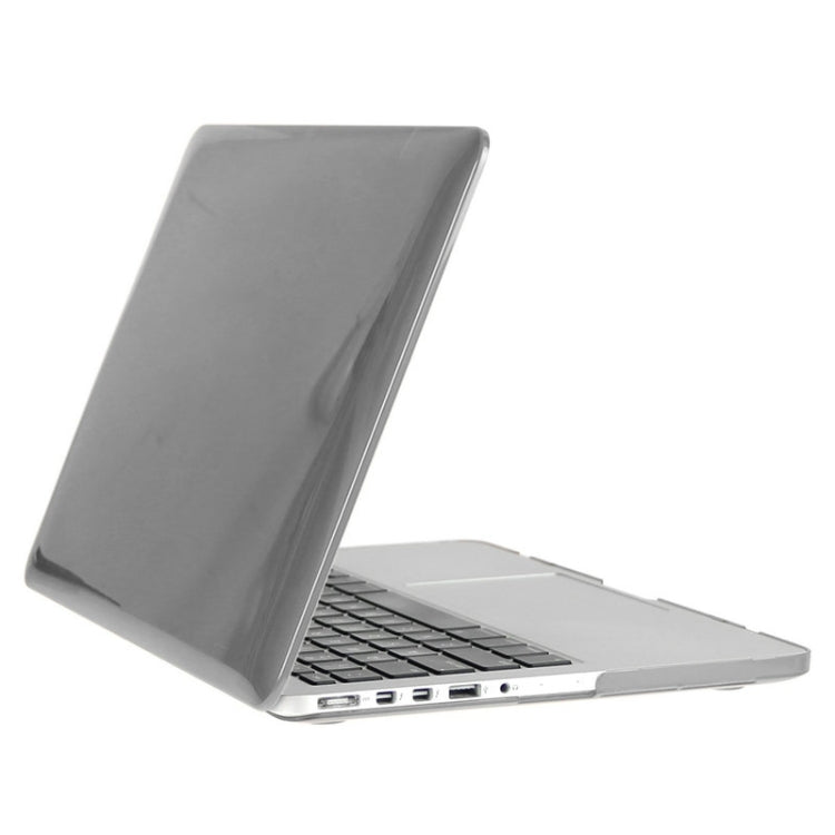 ENKAY for Macbook Pro Retina 13.3 inch (US Version) / A1425 / A1502 Hat-Prince 3 in 1 Crystal Hard Shell Plastic Protective Case with Keyboard Guard & Port Dust Plug(Grey)