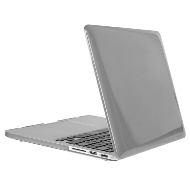 ENKAY for Macbook Pro Retina 13.3 inch (US Version) / A1425 / A1502 Hat-Prince 3 in 1 Crystal Hard Shell Plastic Protective Case with Keyboard Guard & Port Dust Plug(Grey)
