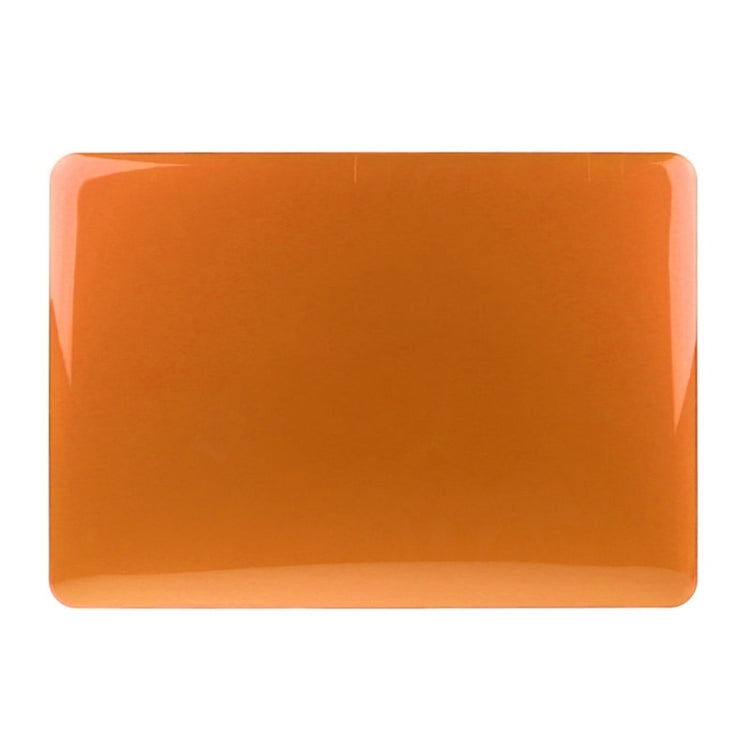 ENKAY for Macbook Pro 15.4 inch (US Version) / A1286 Hat-Prince 3 in 1 Crystal Hard Shell Plastic Protective Case with Keyboard Guard & Port Dust Plug(Orange)