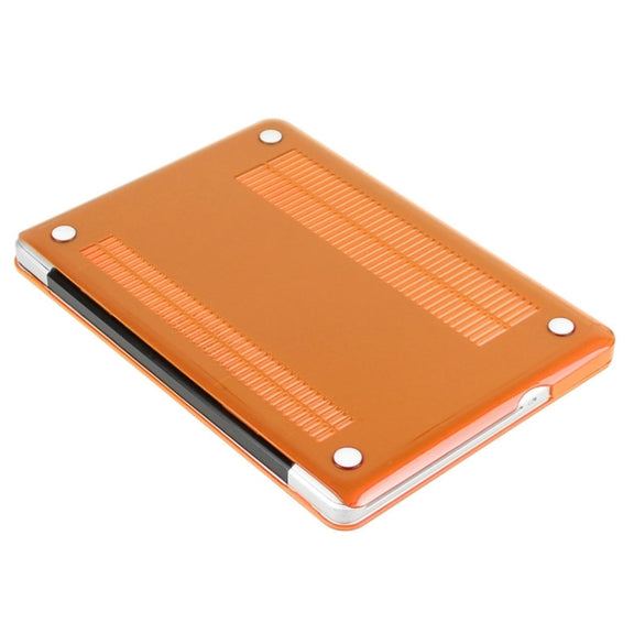 ENKAY for Macbook Pro 15.4 inch (US Version) / A1286 Hat-Prince 3 in 1 Crystal Hard Shell Plastic Protective Case with Keyboard Guard & Port Dust Plug(Orange)
