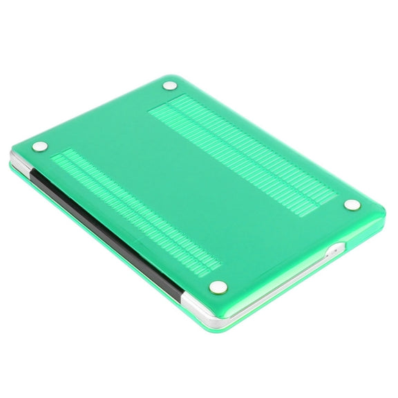 ENKAY for Macbook Pro 15.4 inch (US Version) / A1286 Hat-Prince 3 in 1 Crystal Hard Shell Plastic Protective Case with Keyboard Guard & Port Dust Plug(Green)