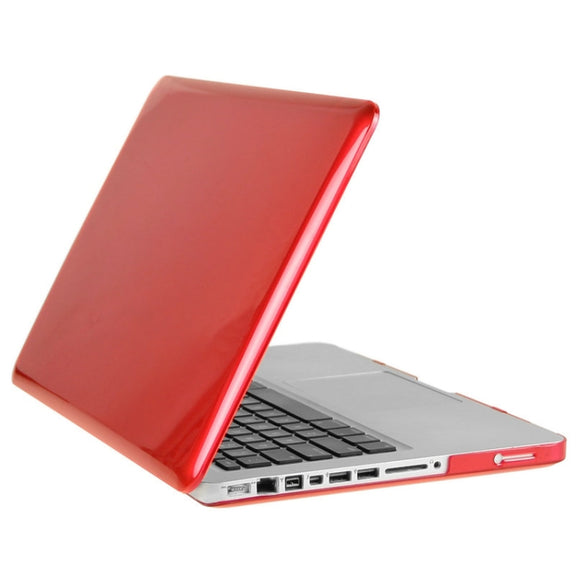 ENKAY for Macbook Pro 15.4 inch (US Version) / A1286 Hat-Prince 3 in 1 Crystal Hard Shell Plastic Protective Case with Keyboard Guard & Port Dust Plug(Red)