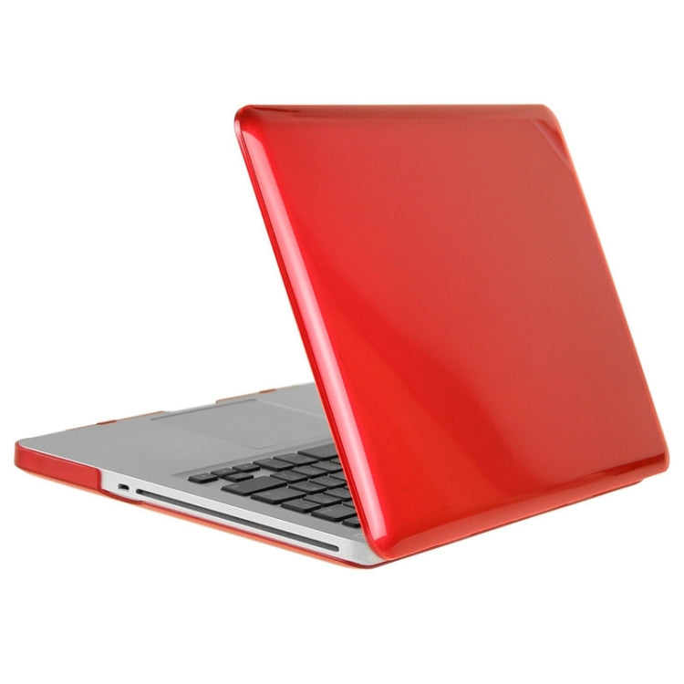 ENKAY for Macbook Pro 15.4 inch (US Version) / A1286 Hat-Prince 3 in 1 Crystal Hard Shell Plastic Protective Case with Keyboard Guard & Port Dust Plug(Red)