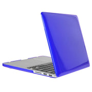ENKAY for Macbook Pro Retina 15.4 inch (US Version) / A1398 Hat-Prince 3 in 1 Crystal Hard Shell Plastic Protective Case with Keyboard Guard & Port Dust Plug(Dark Blue)
