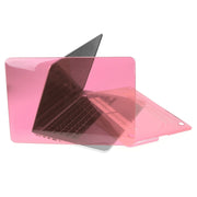 ENKAY for Macbook Pro Retina 15.4 inch (US Version) / A1398 Hat-Prince 3 in 1 Crystal Hard Shell Plastic Protective Case with Keyboard Guard & Port Dust Plug(Pink)