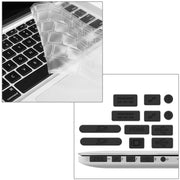 ENKAY for Macbook Pro Retina 15.4 inch (US Version) / A1398 Hat-Prince 3 in 1 Crystal Hard Shell Plastic Protective Case with Keyboard Guard & Port Dust Plug(Green)