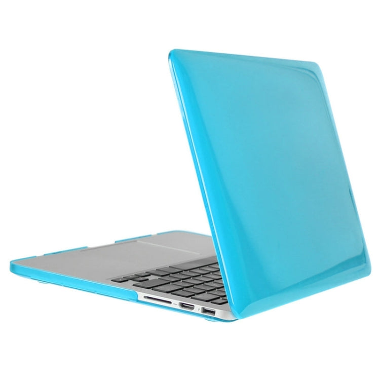 ENKAY for Macbook Pro Retina 15.4 inch (US Version) / A1398 Hat-Prince 3 in 1 Crystal Hard Shell Plastic Protective Case with Keyboard Guard & Port Dust Plug(Blue)