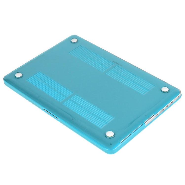 ENKAY for Macbook Pro Retina 15.4 inch (US Version) / A1398 Hat-Prince 3 in 1 Crystal Hard Shell Plastic Protective Case with Keyboard Guard & Port Dust Plug(Blue)