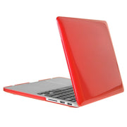ENKAY for Macbook Pro Retina 15.4 inch (US Version) / A1398 Hat-Prince 3 in 1 Crystal Hard Shell Plastic Protective Case with Keyboard Guard & Port Dust Plug(Red)