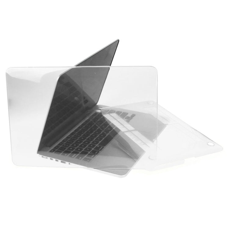 ENKAY for Macbook Pro Retina 15.4 inch (US Version) / A1398 Hat-Prince 3 in 1 Crystal Hard Shell Plastic Protective Case with Keyboard Guard & Port Dust Plug(White)