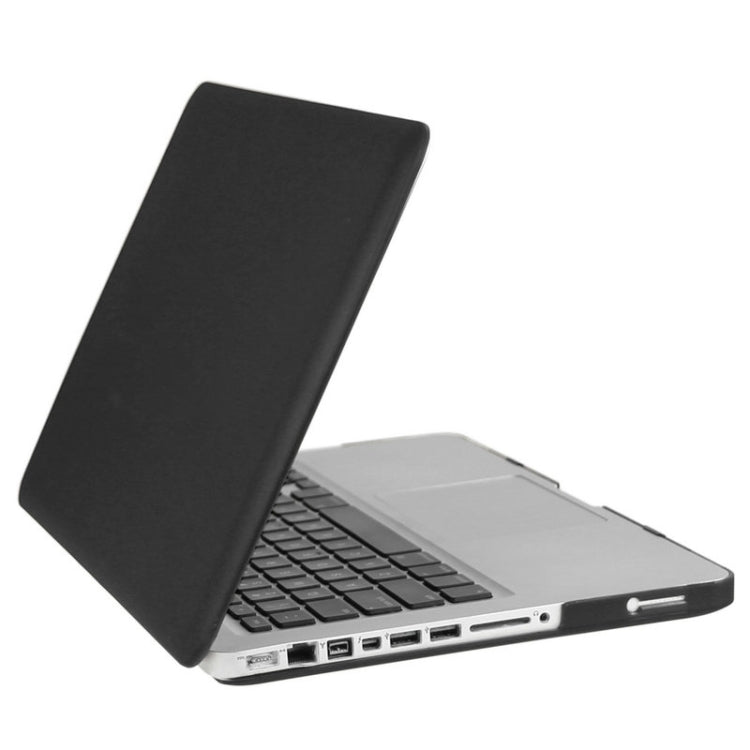 ENKAY for Macbook Pro 13.3 inch (US Version) / A1278 Hat-Prince 3 in 1 Frosted Hard Shell Plastic Protective Case with Keyboard Guard & Port Dust Plug(Black)