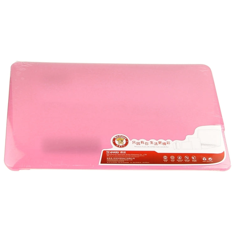 ENKAY for Macbook Pro 13.3 inch (US Version) / A1278 Hat-Prince 3 in 1 Frosted Hard Shell Plastic Protective Case with Keyboard Guard & Port Dust Plug(Pink)