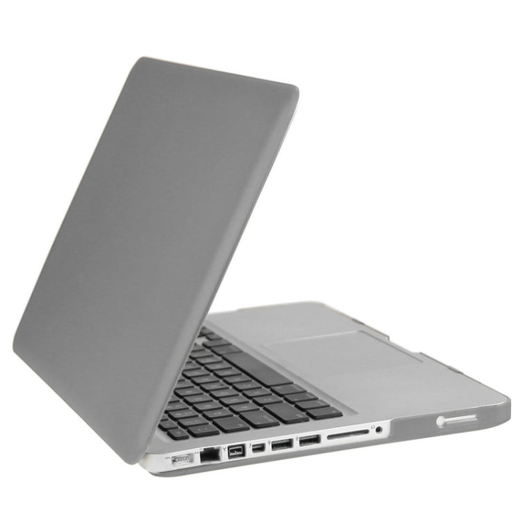 ENKAY for Macbook Pro 13.3 inch (US Version) / A1278 Hat-Prince 3 in 1 Frosted Hard Shell Plastic Protective Case with Keyboard Guard & Port Dust Plug(Grey)