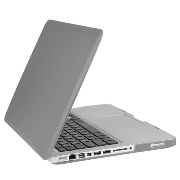 ENKAY for Macbook Pro 13.3 inch (US Version) / A1278 Hat-Prince 3 in 1 Frosted Hard Shell Plastic Protective Case with Keyboard Guard & Port Dust Plug(Grey)