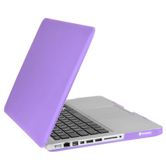 ENKAY for Macbook Pro 13.3 inch (US Version) / A1278 Hat-Prince 3 in 1 Frosted Hard Shell Plastic Protective Case with Keyboard Guard & Port Dust Plug(Purple)