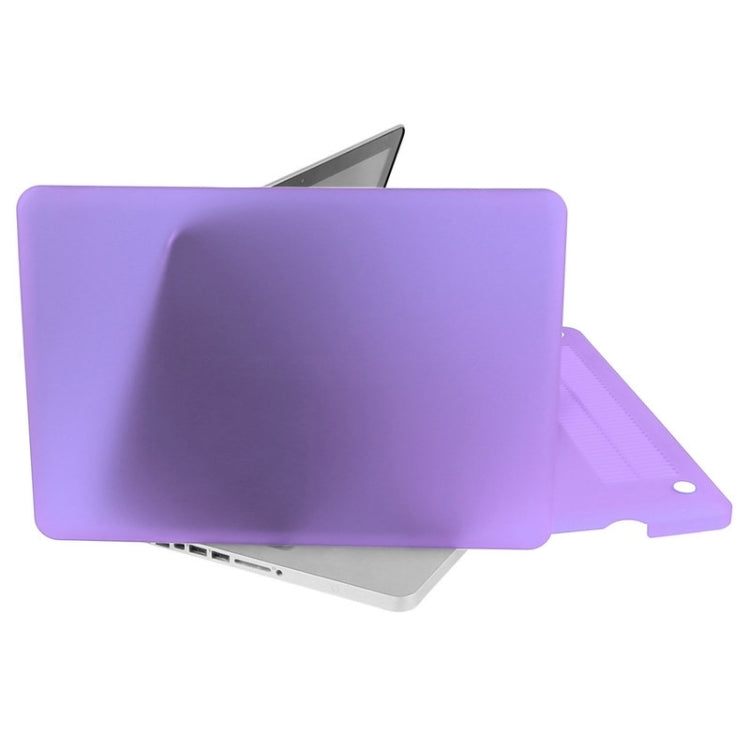 ENKAY for Macbook Pro 13.3 inch (US Version) / A1278 Hat-Prince 3 in 1 Frosted Hard Shell Plastic Protective Case with Keyboard Guard & Port Dust Plug(Purple)