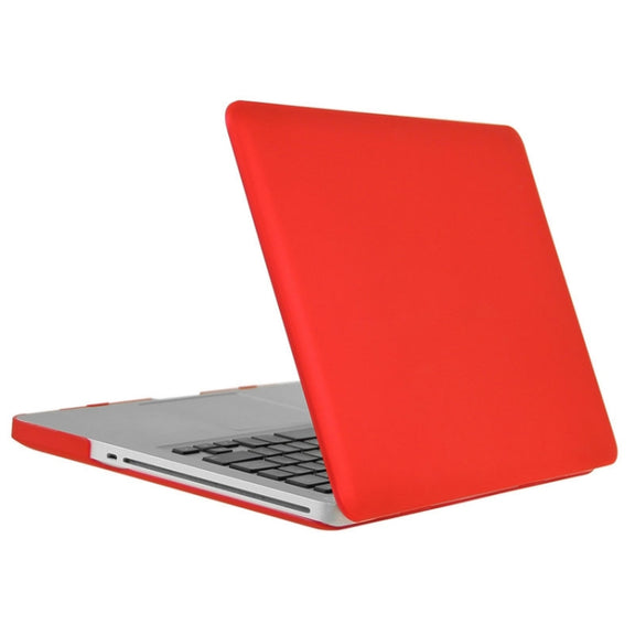 ENKAY for Macbook Pro 13.3 inch (US Version) / A1278 Hat-Prince 3 in 1 Frosted Hard Shell Plastic Protective Case with Keyboard Guard & Port Dust Plug(Red)