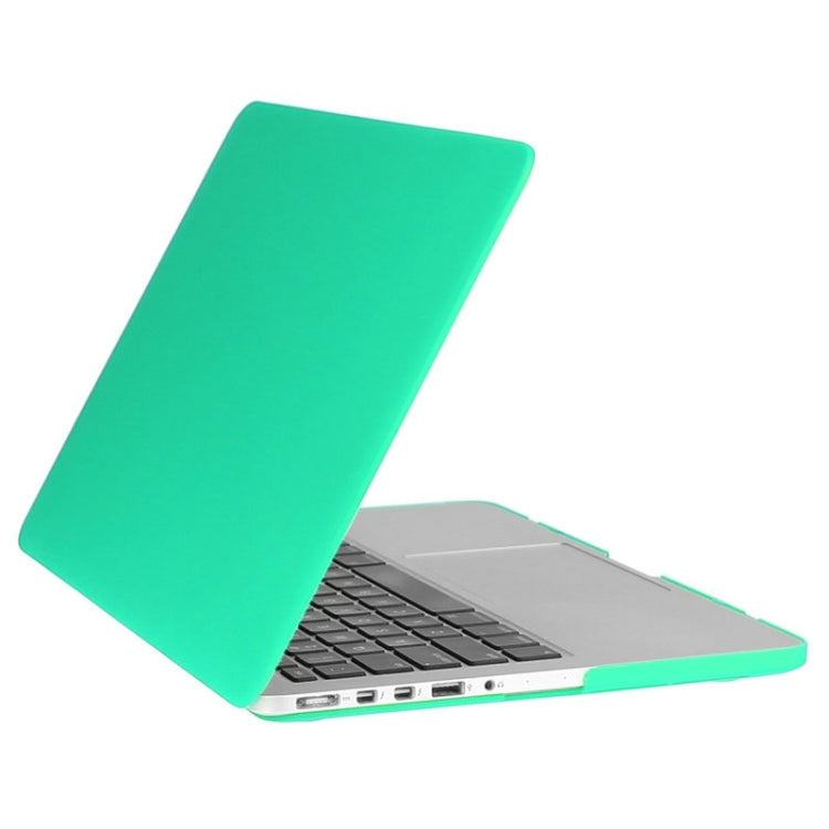 ENKAY for Macbook Pro Retina 13.3 inch (US Version) / A1425 / A1502 Hat-Prince 3 in 1 Frosted Hard Shell Plastic Protective Case with Keyboard Guard & Port Dust Plug(Green)