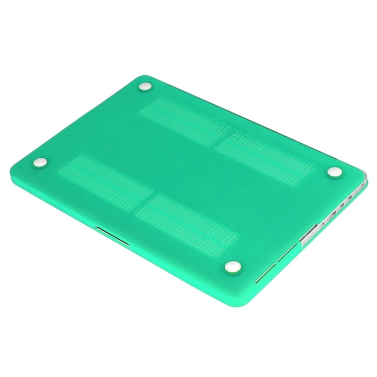 ENKAY for Macbook Pro Retina 15.4 inch (US Version) / A1398 Hat-Prince 3 in 1 Frosted Hard Shell Plastic Protective Case with Keyboard Guard & Port Dust Plug(Green)