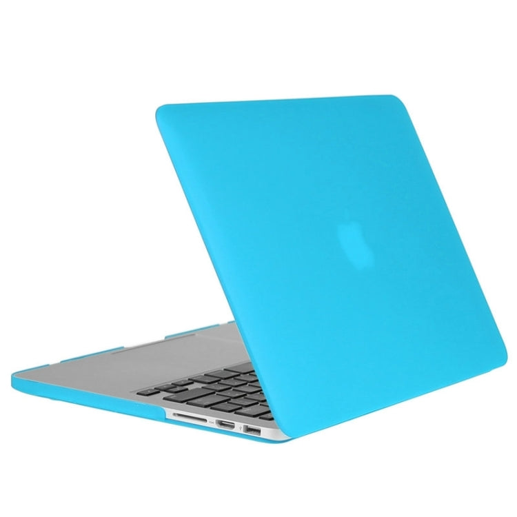 ENKAY for Macbook Pro Retina 15.4 inch (US Version) / A1398 Hat-Prince 3 in 1 Frosted Hard Shell Plastic Protective Case with Keyboard Guard & Port Dust Plug(Blue)