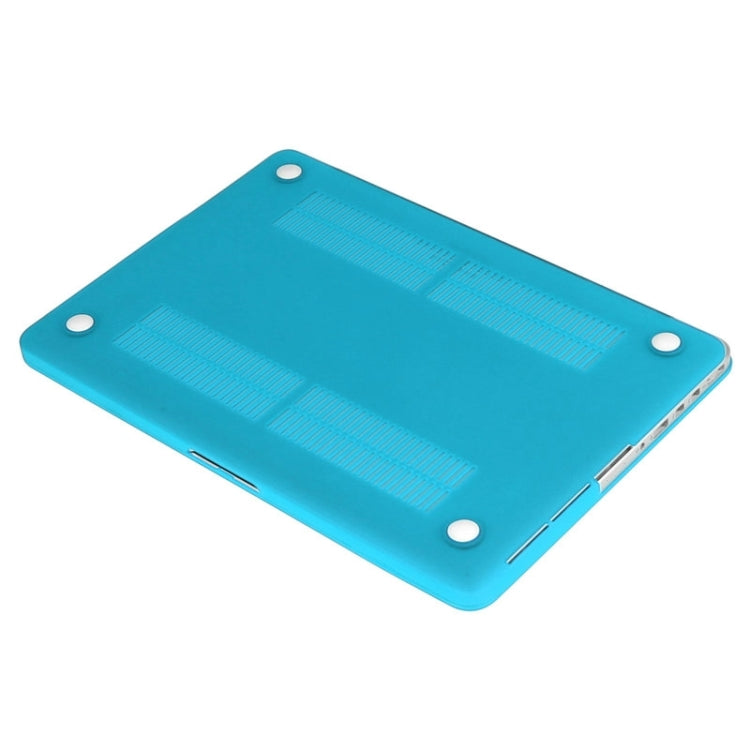ENKAY for Macbook Pro Retina 15.4 inch (US Version) / A1398 Hat-Prince 3 in 1 Frosted Hard Shell Plastic Protective Case with Keyboard Guard & Port Dust Plug(Blue)