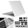 ENKAY for Macbook Pro Retina 15.4 inch (US Version) / A1398 Hat-Prince 3 in 1 Frosted Hard Shell Plastic Protective Case with Keyboard Guard & Port Dust Plug(White) - MacBook Pro Cases by ENKAY | Online Shopping South Africa | PMC Jewellery | Buy Now Pay Later Mobicred