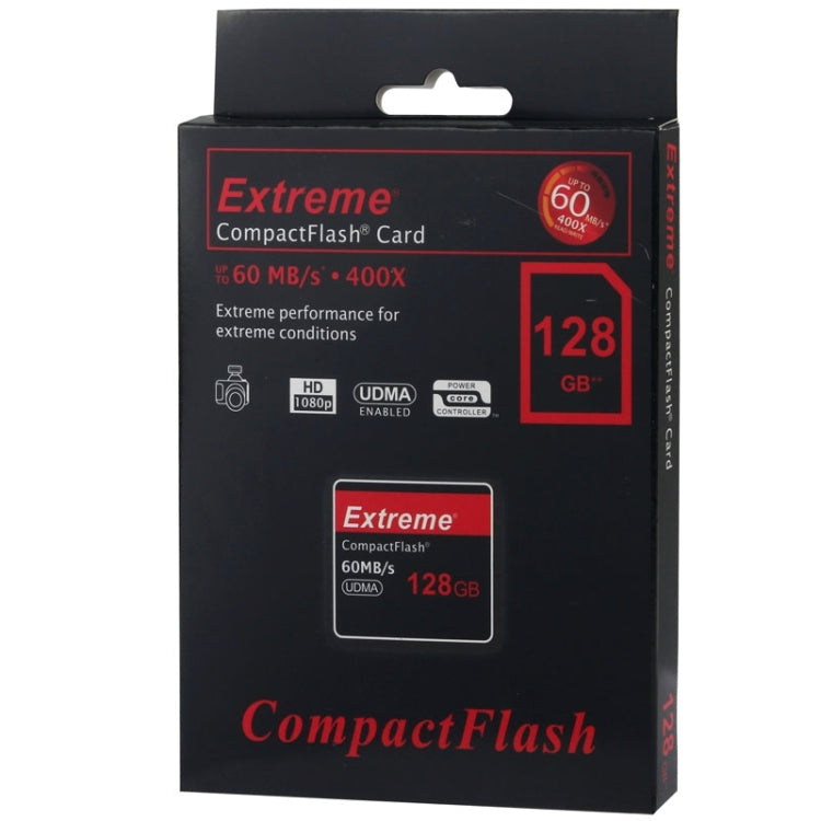 128GB Extreme Compact Flash Card, 400X Read  Speed, up to 60 MB/S (100% Real Capacity)