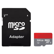 64GB High Speed Class 10 TF/Micro SDHC UHS-1(U1) Memory Card, Write: 15mb/s, Read: 30mb/s  (100% Real Capacity)(Black)