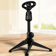 Extendable Adjustable Microphone Tripod Desktop Stand, Height: 19.5-24.5cm, For Live Broadcast, Show, KTV, etc