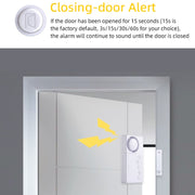4 in 1 Door Magnet Refrigerator Delayed Door Closing Bell Anti-theft Alarm (3V)