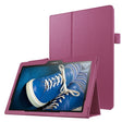 Litchi Texture Horizontal Flip Solid Color Leather Case with Holder for Lenovo TAB 2 A10-30 X30F & TAB 2 A10-70F, 10.1 inch(Purple) - Lenovo by PMC TechLife | Online Shopping South Africa | PMC TechLife