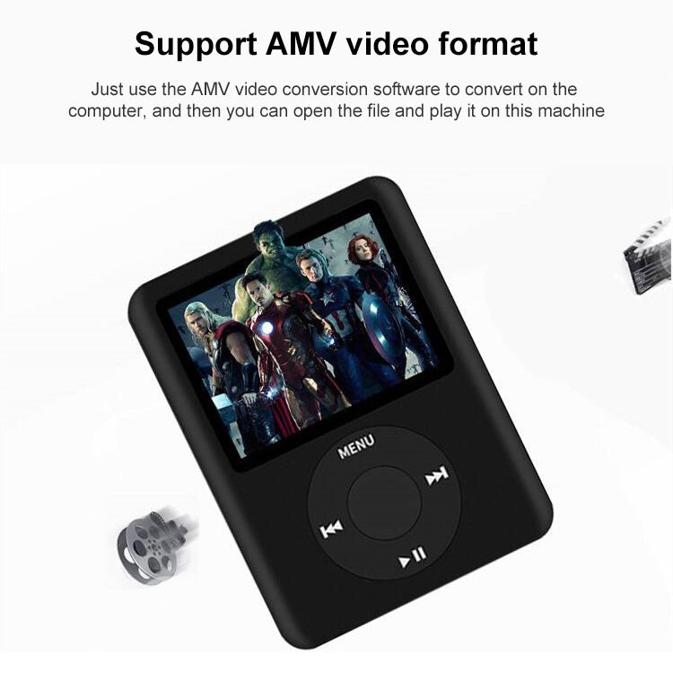 1.8 inch TFT Screen MP4 Player with TF Card Slot, Support Recorder, FM Radio, E-Book and Calendar(Silver)