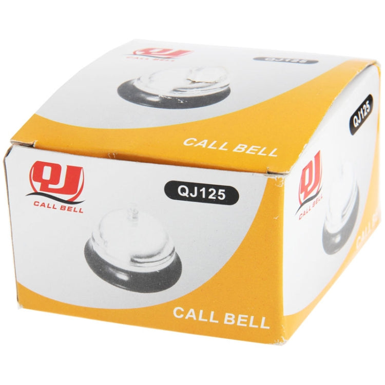 Stainless Steel Bell for Coffee House / Bar / Kitchen Hotel Service Call, QJ125 (Silver)
