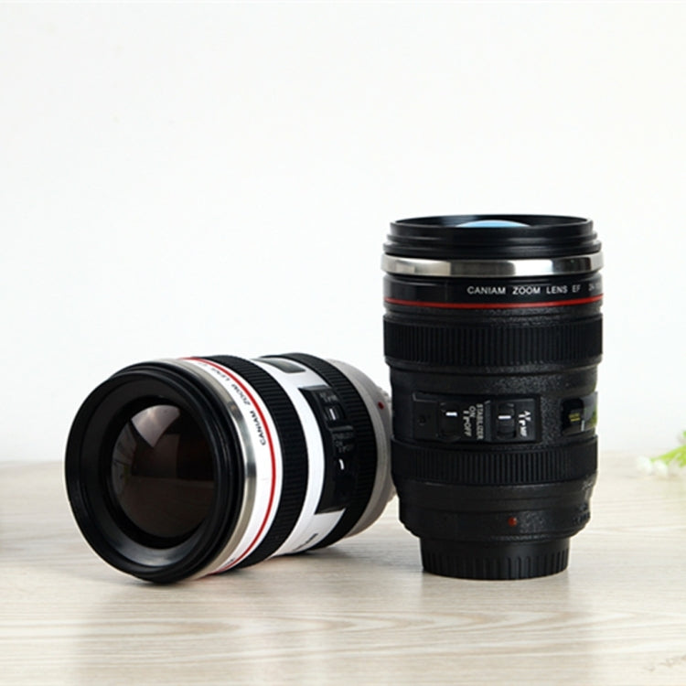 400ML Camera Lens Cup Mug Caniam EF 24-105mm F4 Filter Cup for Coffee Milk Water as Gift(White)