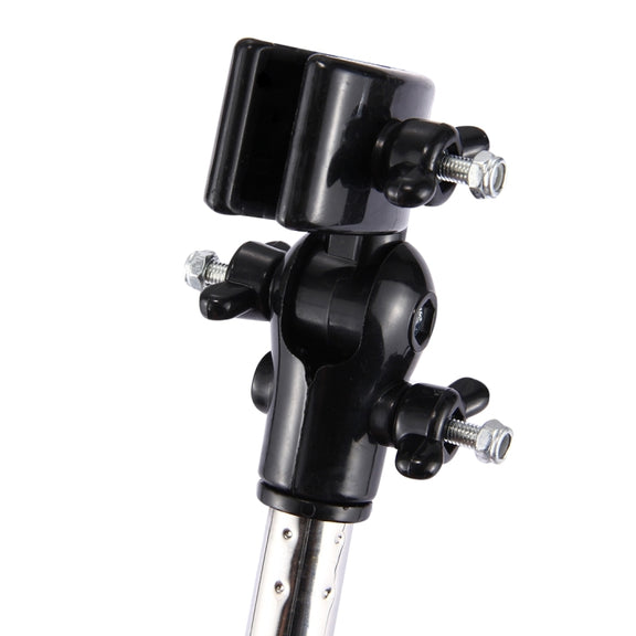 Universal Foldable Adjustable Stainless Steel Cycling Umbrella Bracket Holder Angle Adjustable Mount Stand for Bike Motorcycle(Black)