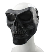 High Intensity Terrifying Evil Facepiece Skeleton Anti BB Bomb Face Mask with Elastic Bands(Black)