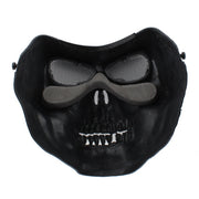 High Intensity Terrifying Evil Facepiece Skeleton Anti BB Bomb Face Mask with Elastic Bands(Black)