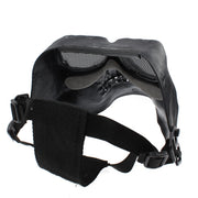 High Intensity Terrifying Evil Facepiece Skeleton Anti BB Bomb Face Mask with Elastic Bands(Black)