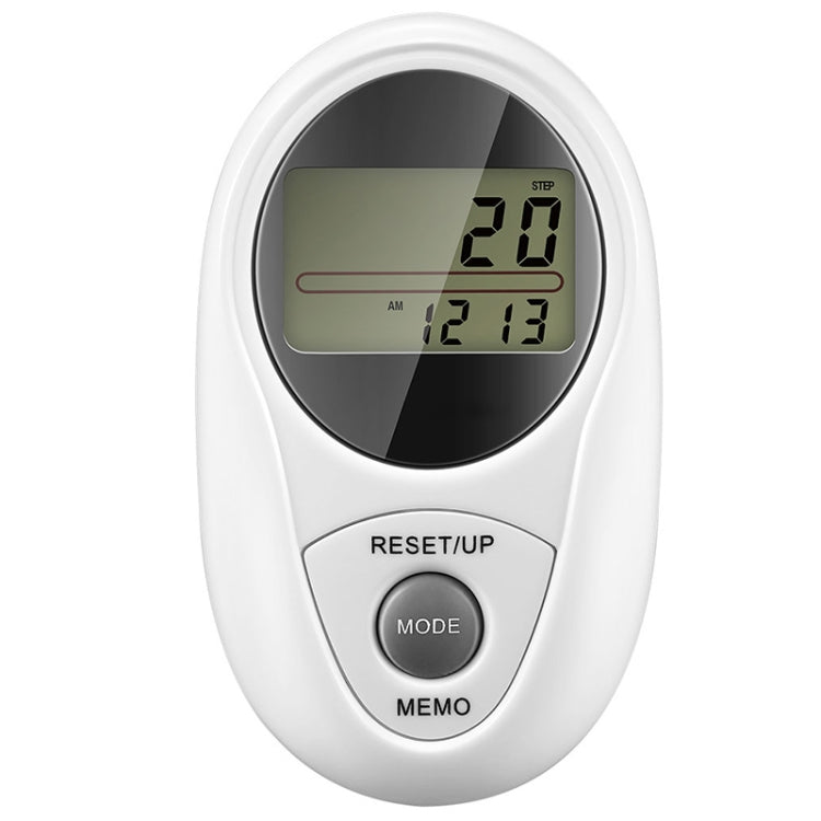3D All Dimensional Water-resistant Multifunction Digital Electronic Pedometer Step Counter(White)